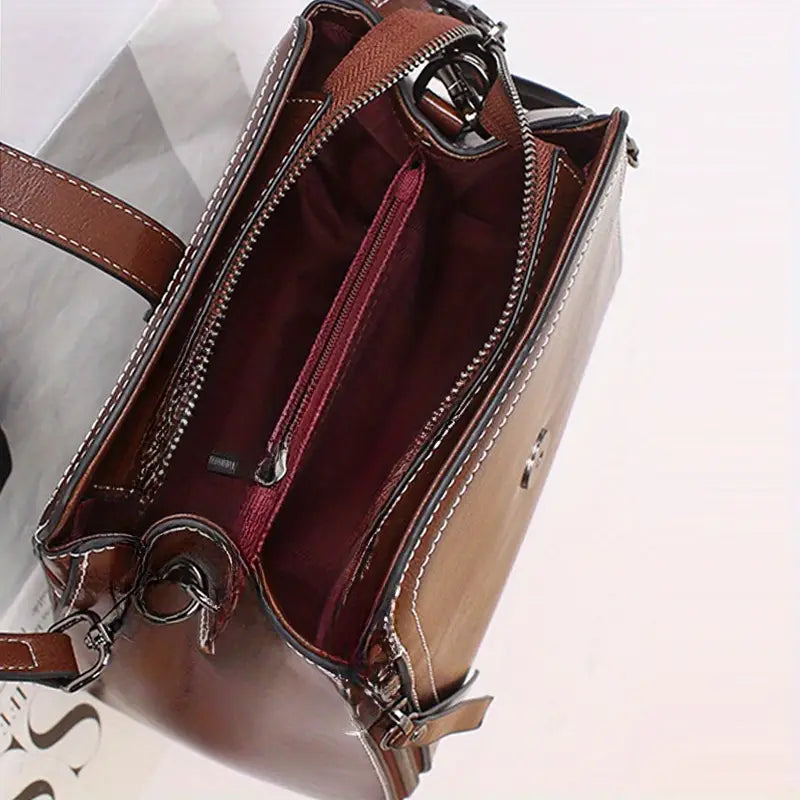 Elegant Genuine Leather Crossbody Bag