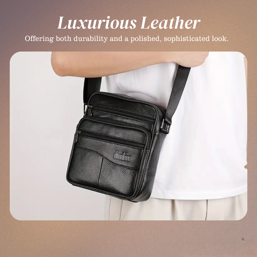 Carter - Leather Multifunctional Shoulder Bag for Men