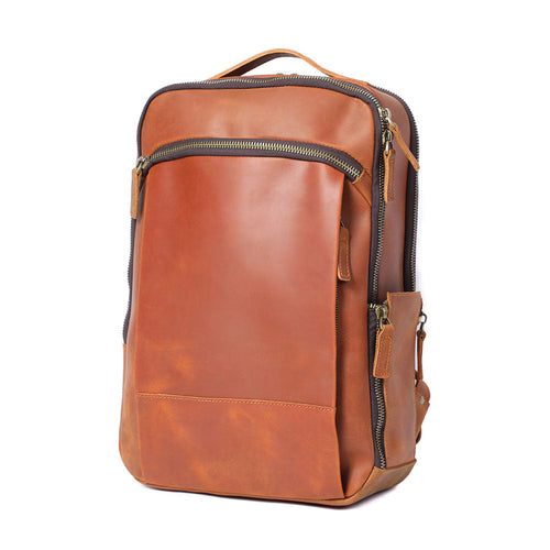 Andrew - Men’s Leather Laptop Rucksack