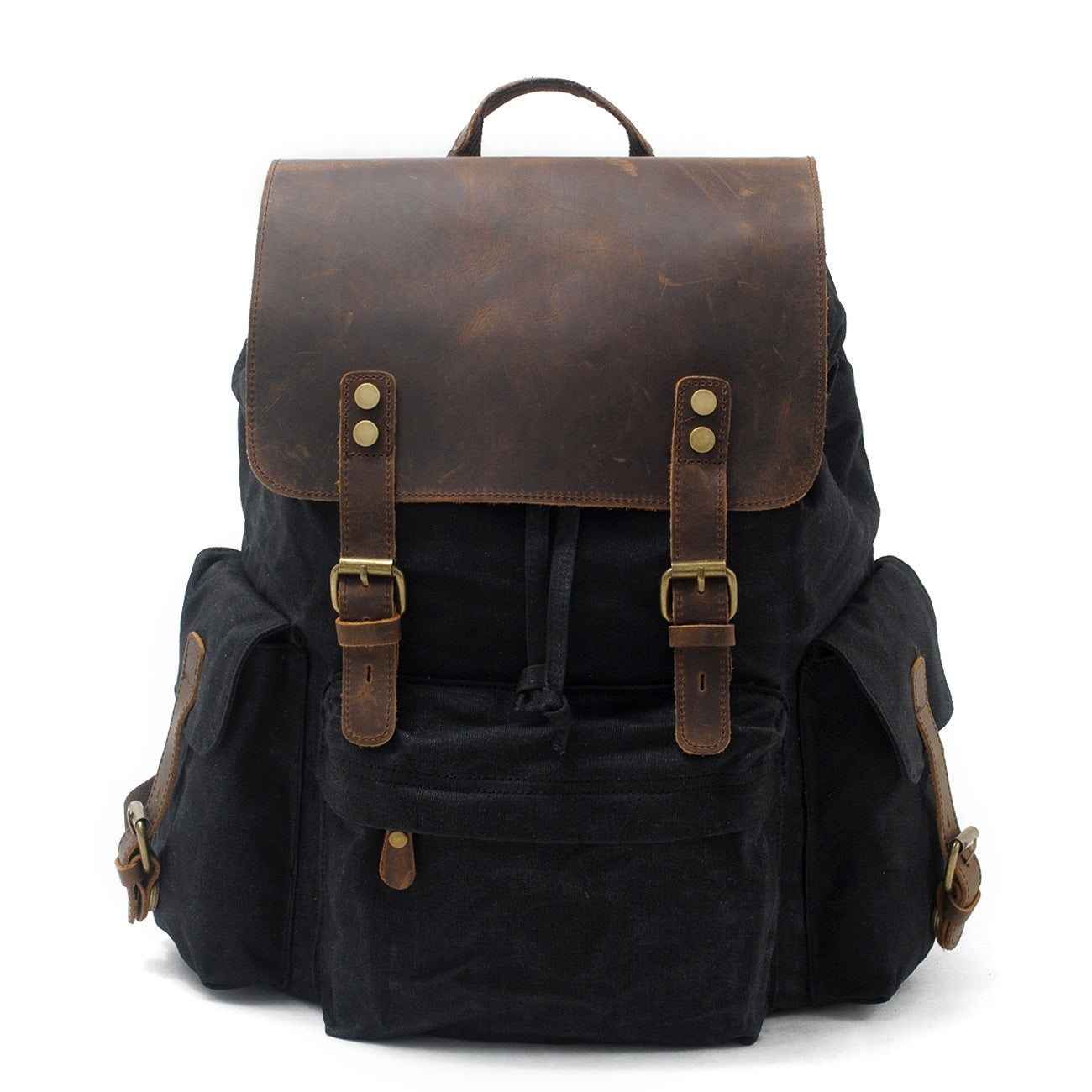 Jacob - Vintage Waxed Canvas Backpack