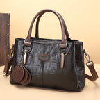 Fashionable Genuine Leather Retro Boston Bag