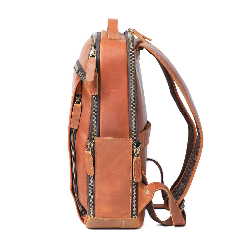 Andrew - Men’s Leather Laptop Rucksack