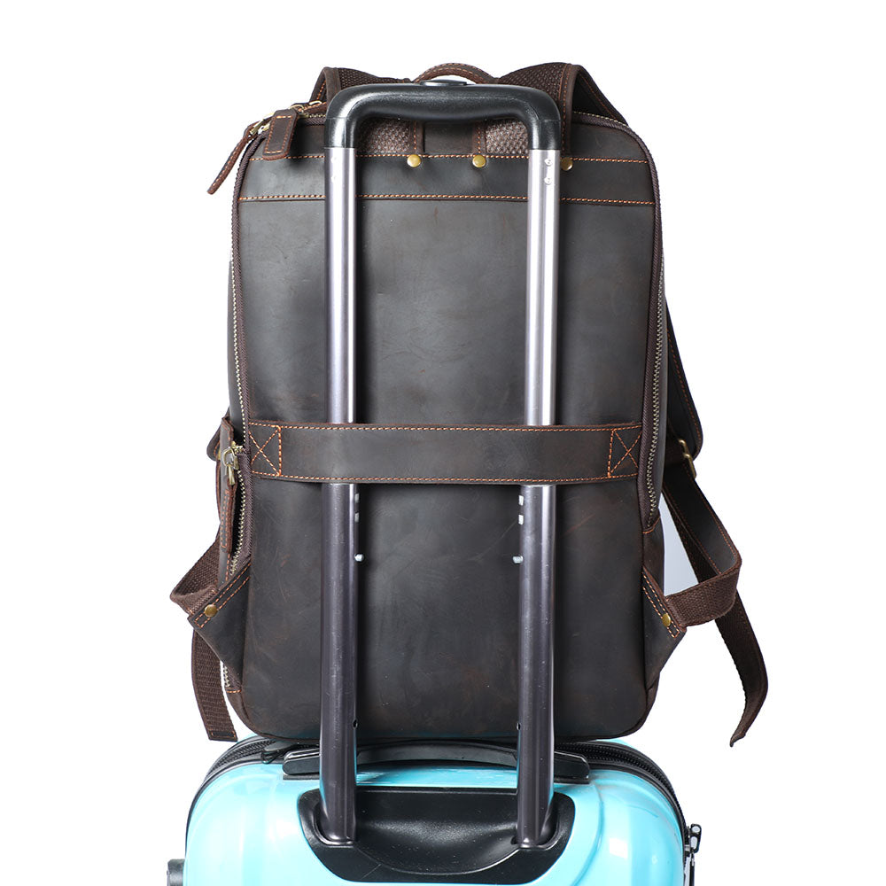 Andrew - Men’s Leather Laptop Rucksack