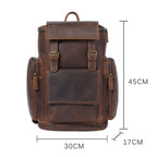 Charles - Men’s Leather Laptop Backpack
