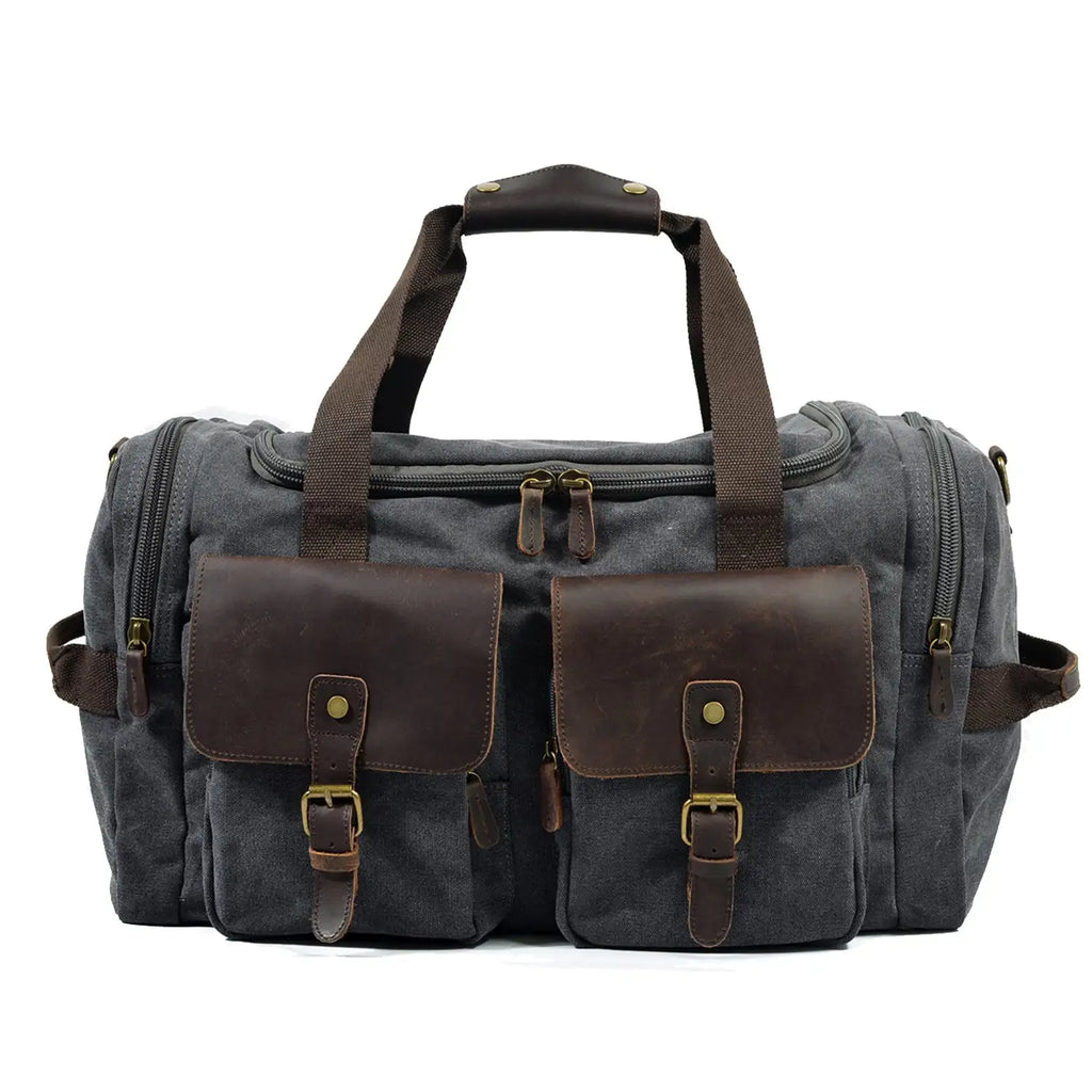 David - Mens Canvas Leather Duffle Bags