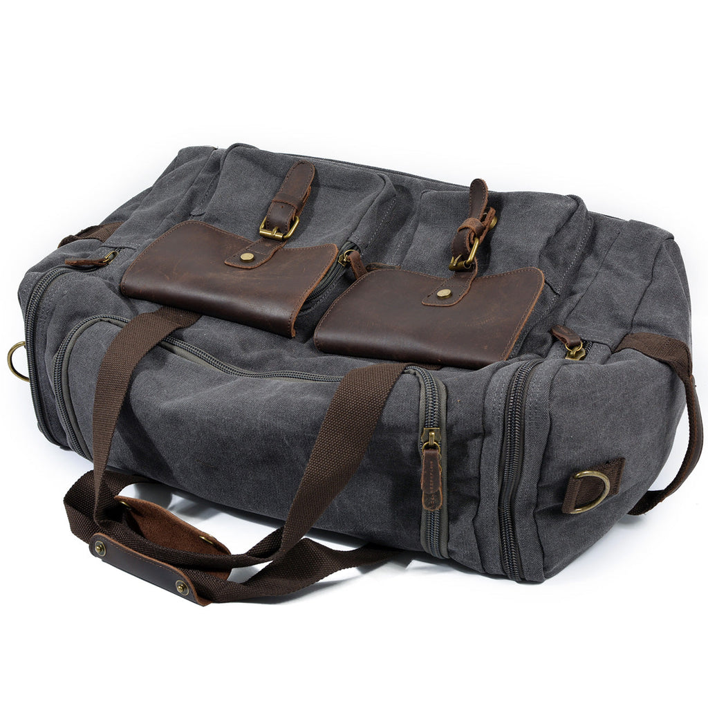 David - Mens Canvas Leather Duffle Bags