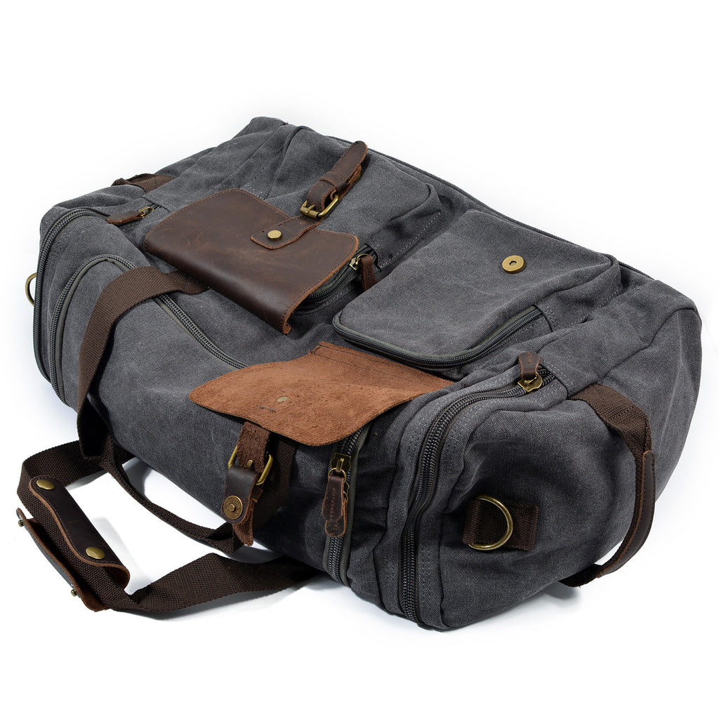 David - Mens Canvas Leather Duffle Bags