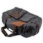 David - Mens Canvas Leather Duffle Bags