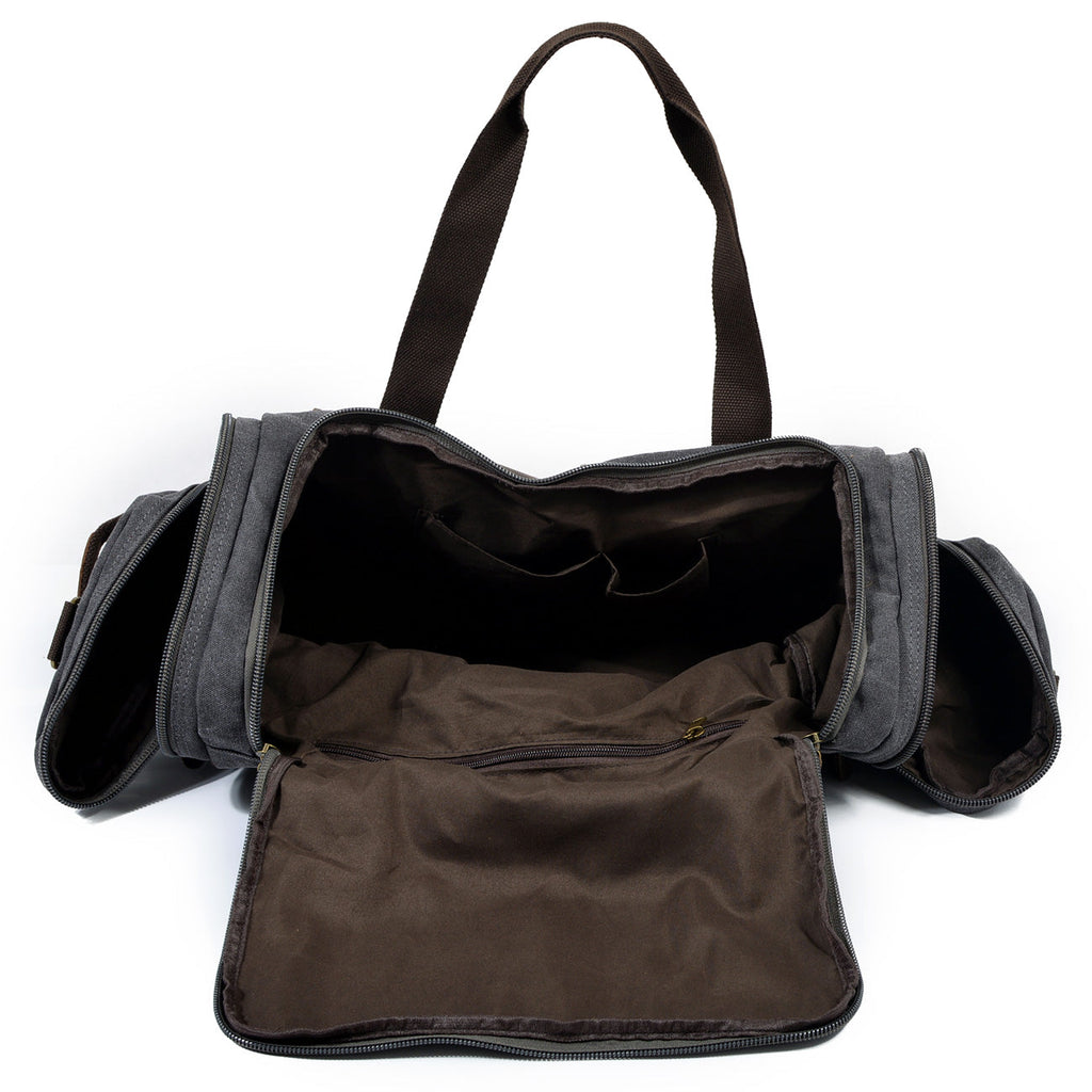 David - Mens Canvas Leather Duffle Bags